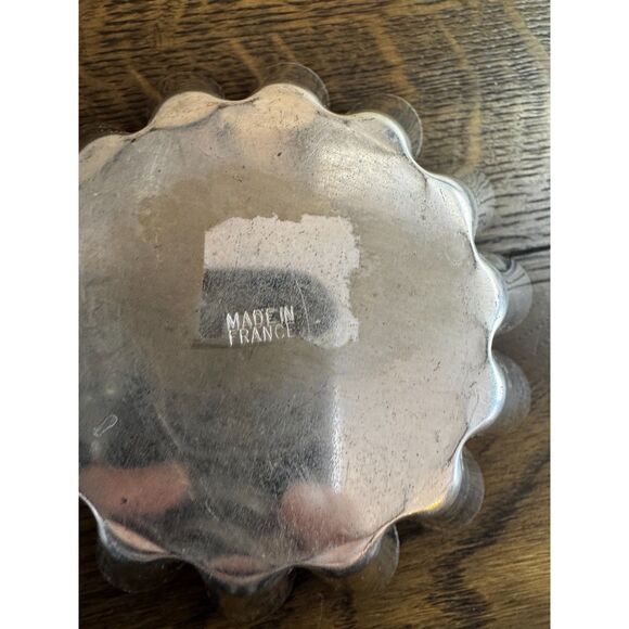 2 French baking pans, cakes, tarts - aluminum fluted pans - Picture 4 of 5